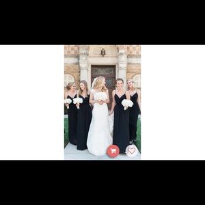 Black bridesmaid dress